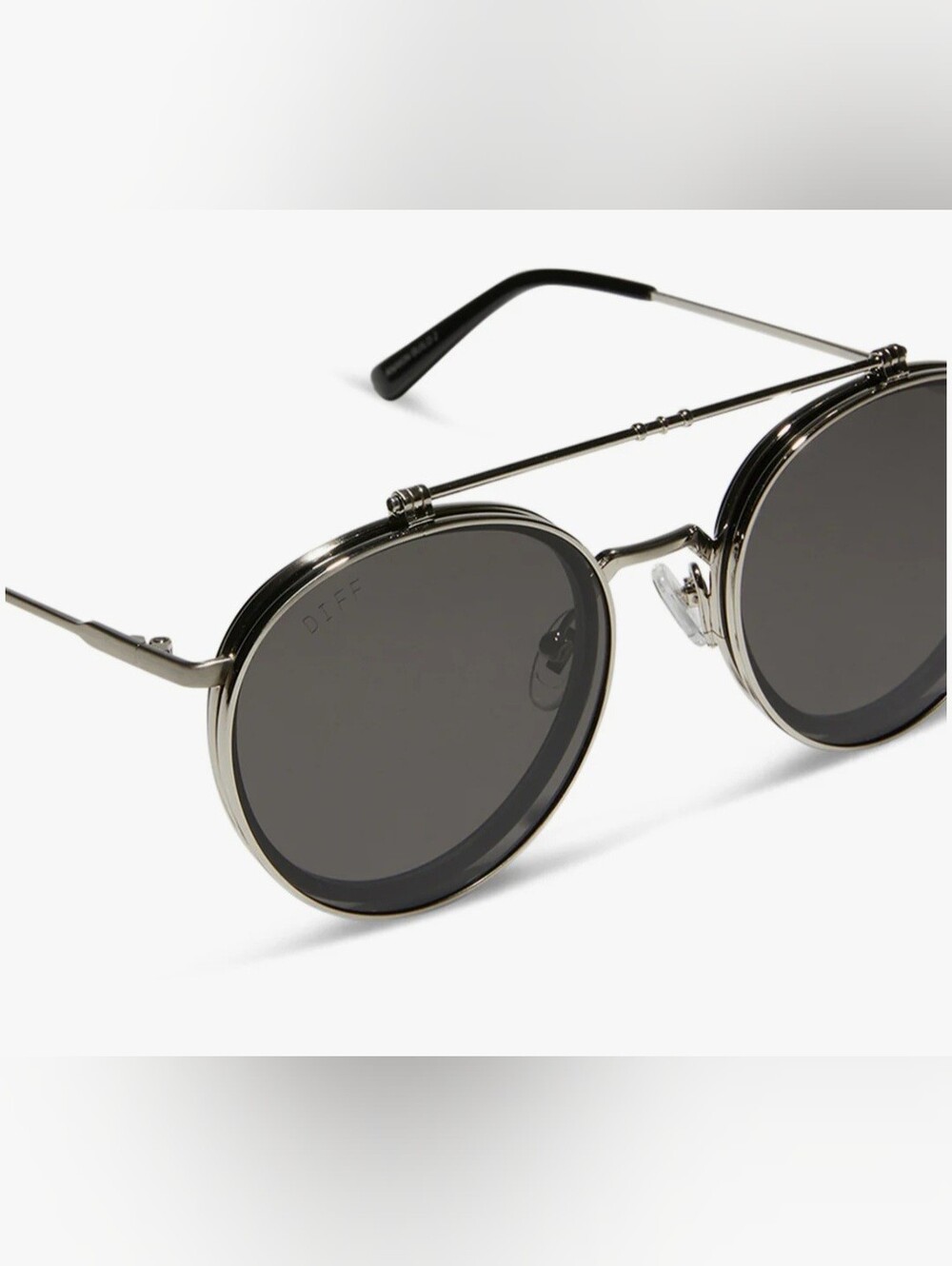 NIB! DIFF Eyewear, UNISEX, Anakin, Galactic Brushed Silver/Space Gray Lenses - Picture 8 of 15